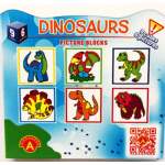 9 Piece, 6 Picture Puzzle Blocks - Dinosaurs 9 Piece, 6 Picture Puzzle Blocks - Dinosaurs